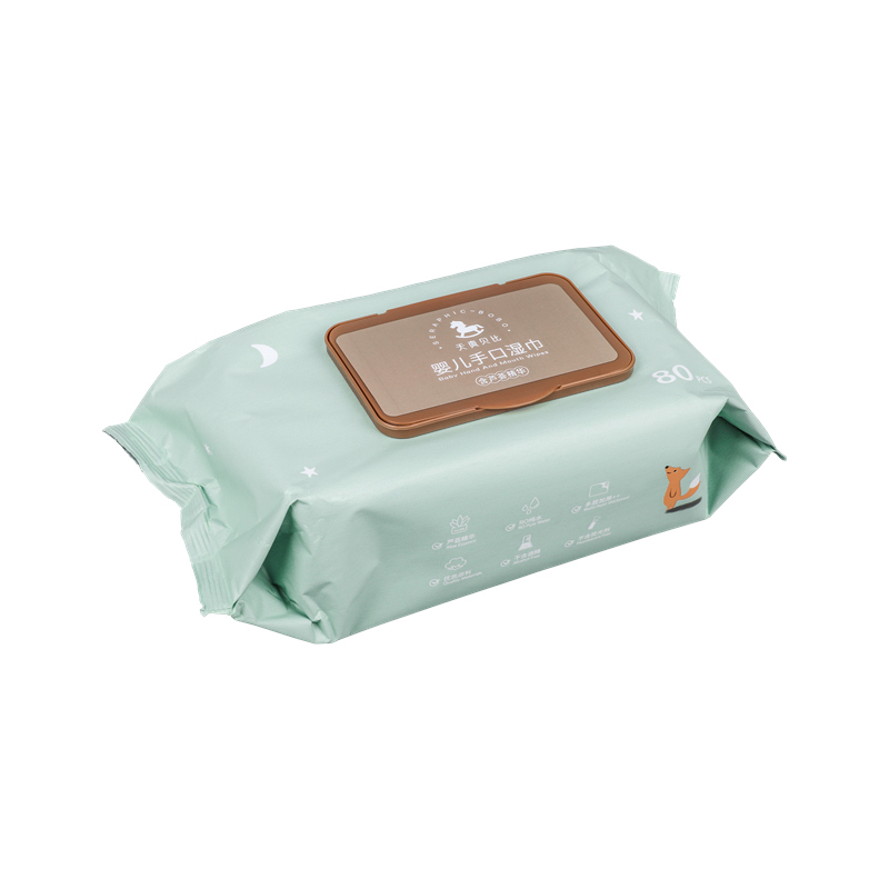 SJ03-Naive Baby Little Fox 80 PCS RO Salviettine umidificate per neonati con acqua pura